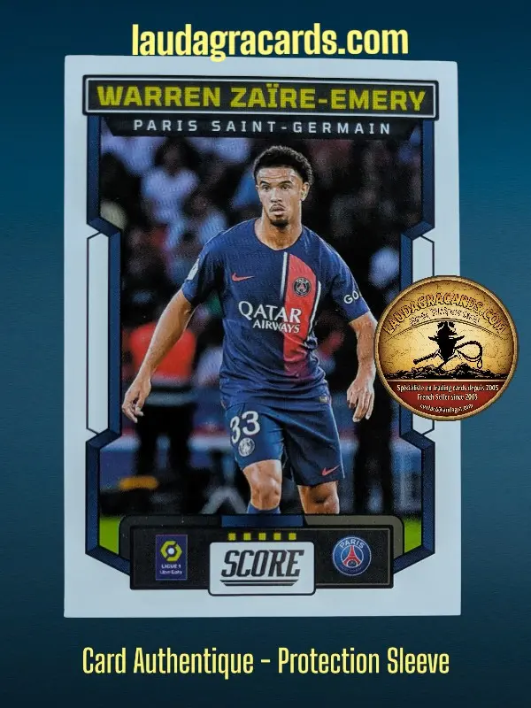 [PANSCORE24 N° 127] 127. Warren Zaïre-Emery (Paris Saint-Germain)    Ligue 1 2023/2024   Carte N° 127
