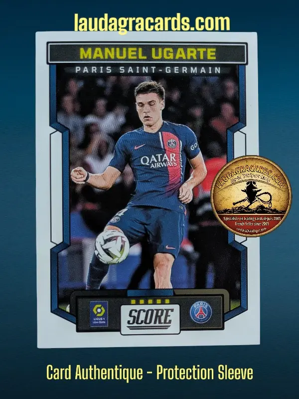 [PANSCORE24 N° 128] 128. Manuel Ugarte (Paris Saint-Germain)    Ligue 1 2023/2024   Carte N° 128