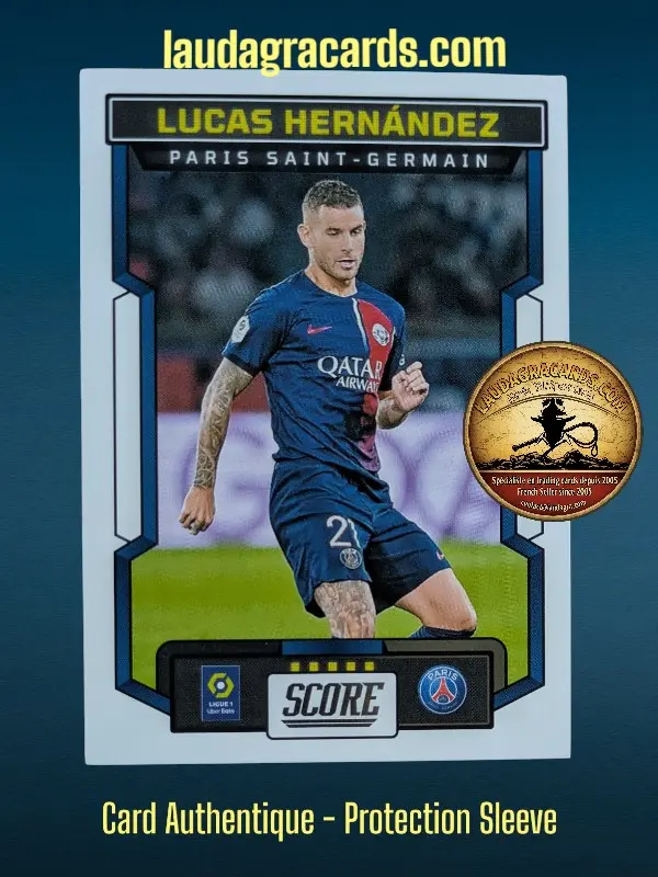 [PANSCORE24 N° 133] 133. Lucas Hernández (Paris Saint-Germain)    Ligue 1 2023/2024   Carte N° 133