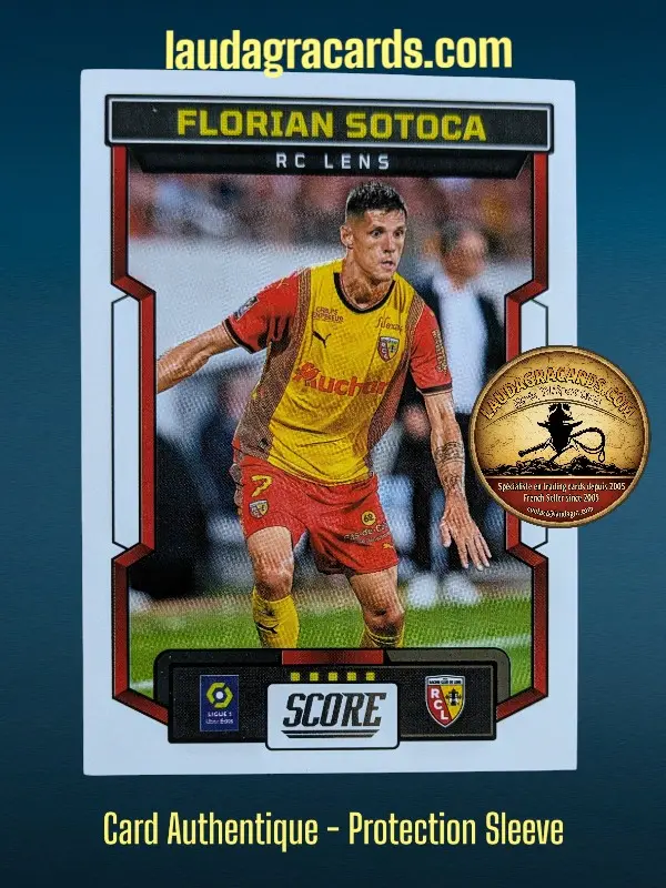 [PANSCORE24 N° 140] 140. Florian Sotoca (RC Lens)    Ligue 1 2023/2024   Carte N° 140
