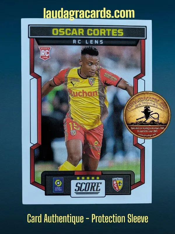[PANSCORE24 N° 148] 148. Óscar Cortés (RC Lens) Rookie Card    Ligue 1 2023/2024   Carte N° 148