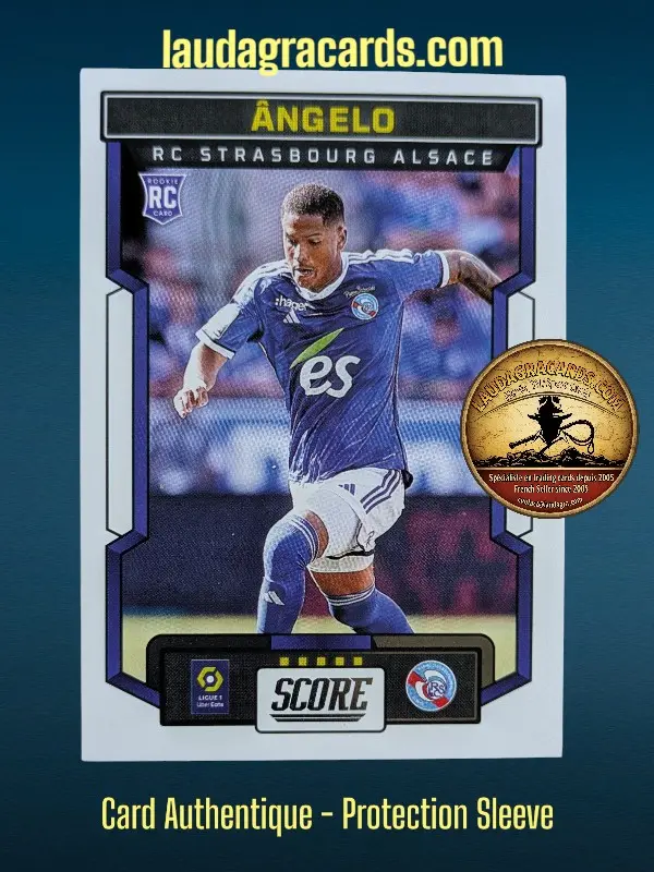 [PANSCORE24 N° 151] 151. Ângelo (RC Strasbourg Alsace) Rookie Card    Ligue 1 2023/2024   Carte N° 151