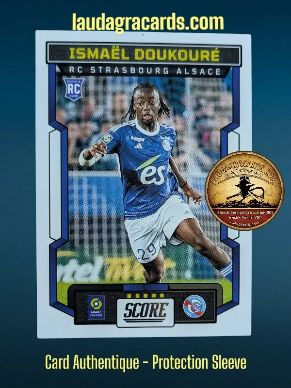 [PANSCORE24 N° 157] 157. Ismaël Doukouré (RC Strasbourg Alsace) Rookie Card    Ligue 1 2023/2024   Carte N° 157