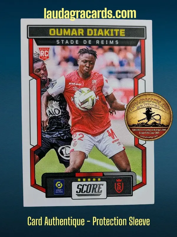 [PANSCORE24 N° 169] 169. Oumar Diakité (Stade de Reims) Rookie Card    Ligue 1 2023/2024   Carte N° 169