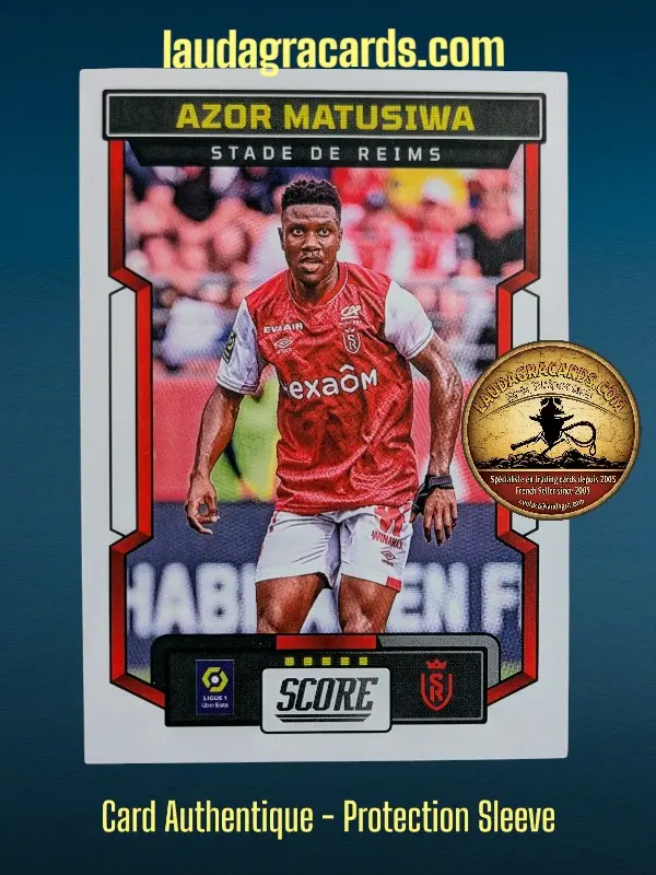 174. Azor Matusiwa (Stade de Reims)    Ligue 1 2023/2024   Carte N° 174
