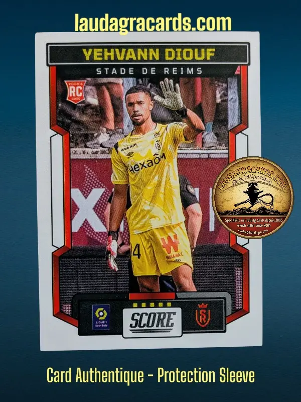 178. Yehvann Diouf (Stade de Reims) Rookie Card    Ligue 1 2023/2024   Carte N° 178