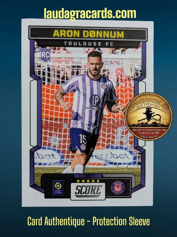 [PANSCORE24 N° 198] 198. Aron Dønnum (Toulouse FC) Rookie Card    Ligue 1 2023/2024   Carte N° 198