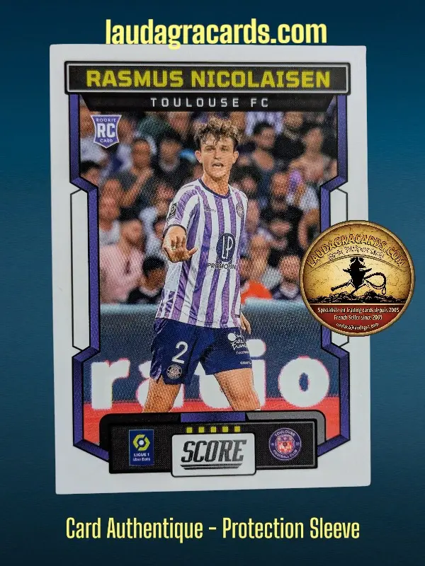 [PANSCORE24 N° 200] 200. Rasmus Nicolaisen (Toulouse FC) Rookie Card    Ligue 1 2023/2024   Carte N° 200