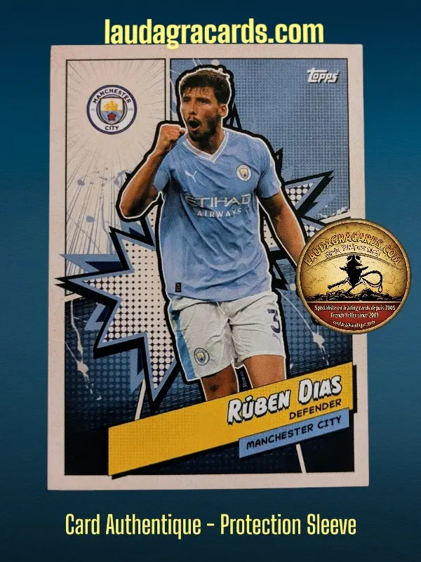 [MANH-3Fanset2324] Rúben Dias  Manchester City Fan Set 2023/2024 card n° MANH-3