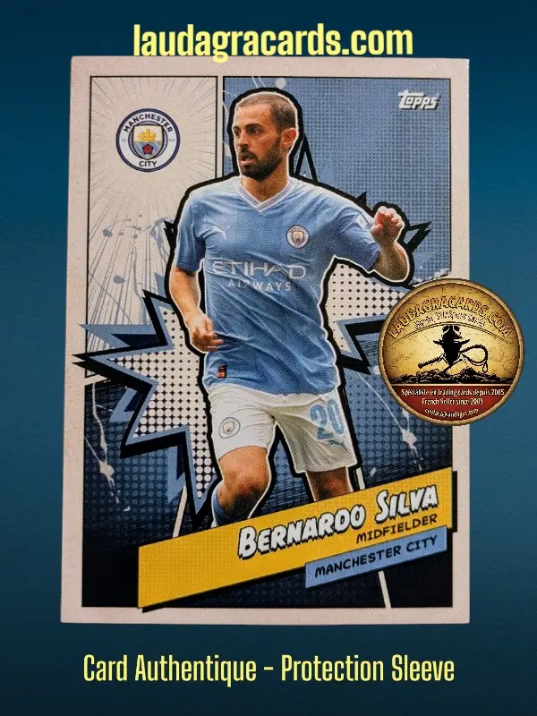 [MANH-7Fanset2324] Bernardo Silva  Manchester City Fan Set 2023/2024 card n° MANH-7