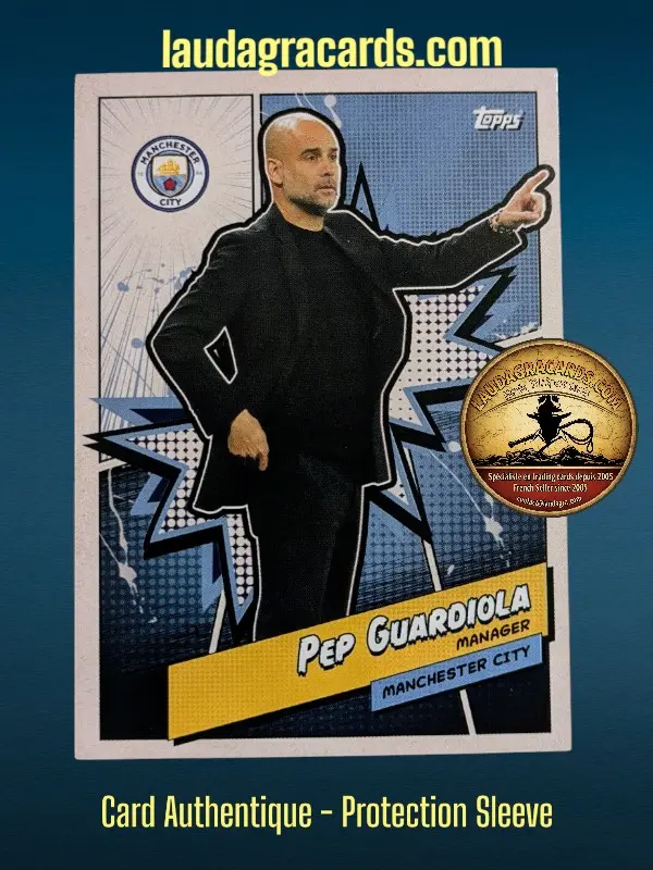 [MANH-12Fanset2324] Pep Guardiola  Manchester City Fan Set 2023/2024 card n° MANH-12