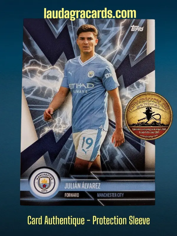 [MANS-1Fanset2324] Julián Álvarez  Manchester City Fan Set 2023/2024 card n° MANS-1