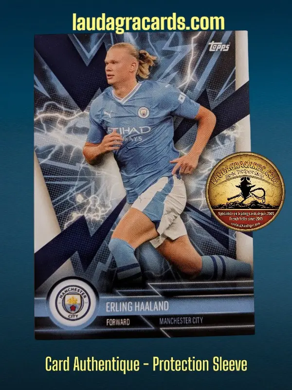 [MANS-3Fanset2324] Erling Haaland  Manchester City Fan Set 2023/2024 card n° MANS-3