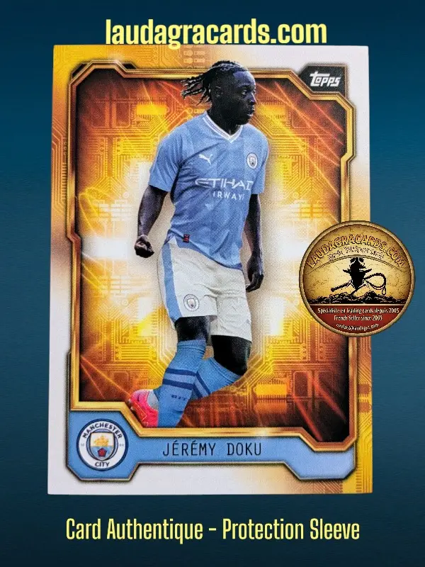 [MANG-1Fanset2324] Jérémy Doku  Manchester City Fan Set 2023/2024 card n° MANG-1