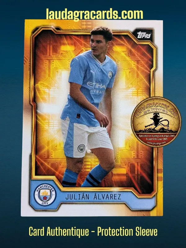 [MANG-3Fanset2324] Julián Álvarez  Manchester City Fan Set 2023/2024 card n° MANG-3