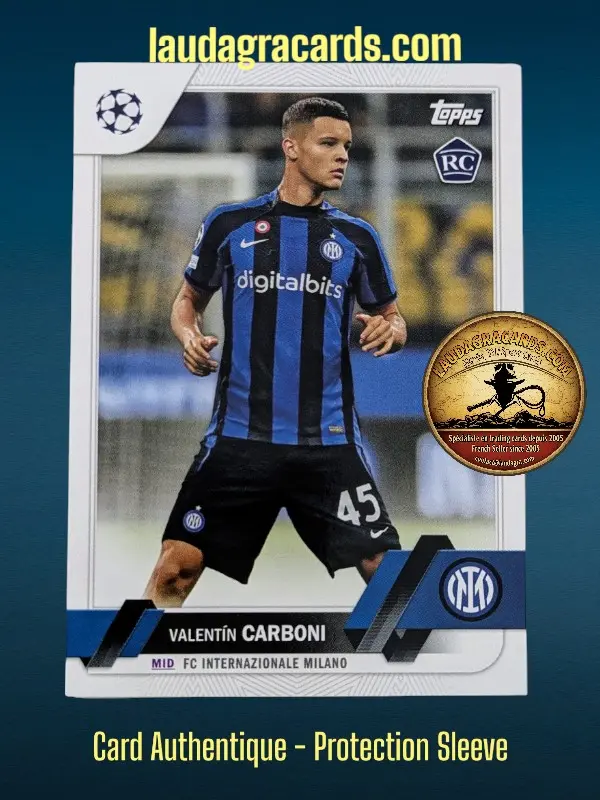 [toppsUEFA23 N° 06] Valentín Carboni  FC Internazionale Milano  Carte N° 6