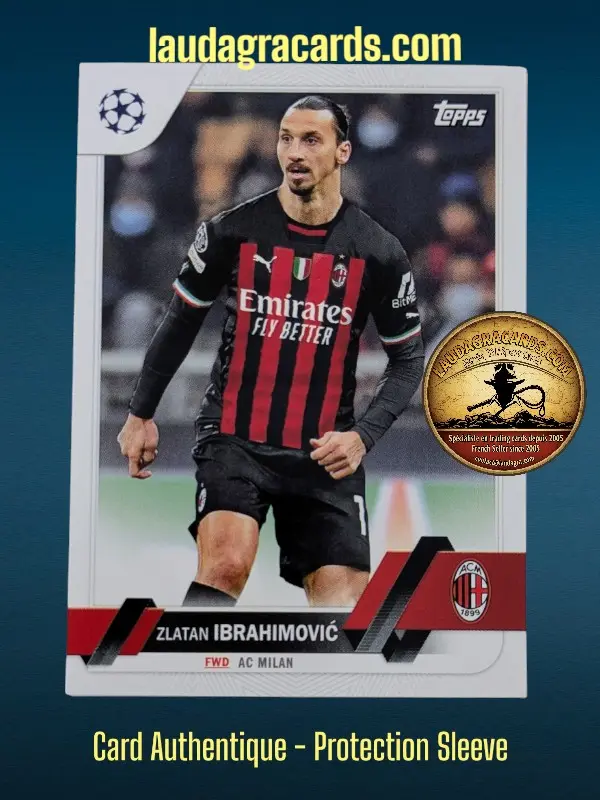 [toppsUEFA23 N° 11] Zlatan Ibrahimović  AC Milan  Carte N° 11