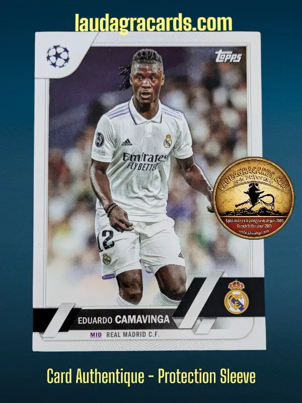 [toppsUEFA23 N° 12] Eduardo Camavinga  Real Madrid C.F.  Carte N° 12