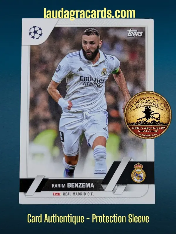 [toppsUEFA23 N° 14] Karim Benzema  Real Madrid C.F.  Carte N° 14