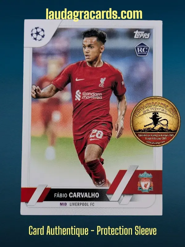 [toppsUEFA23 N° 28] Fábio Carvalho  Liverpool FC  Carte N° 28