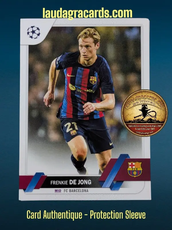 [toppsUEFA23 N° 30] Frenkie de Jong  FC Barcelona  Carte N° 30