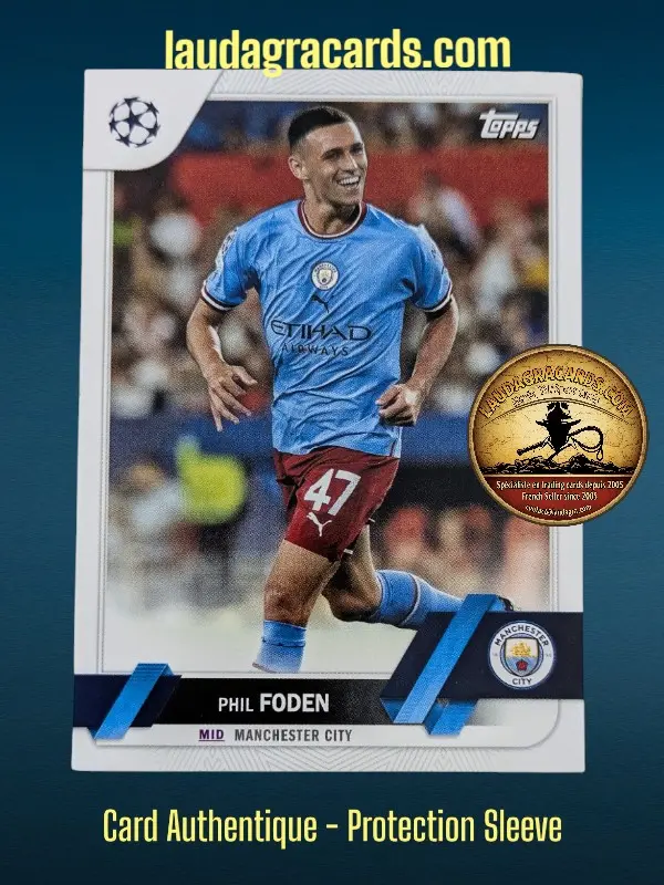 [toppsUEFA23 N° 47] Phil Foden  Manchester City  Carte N° 47