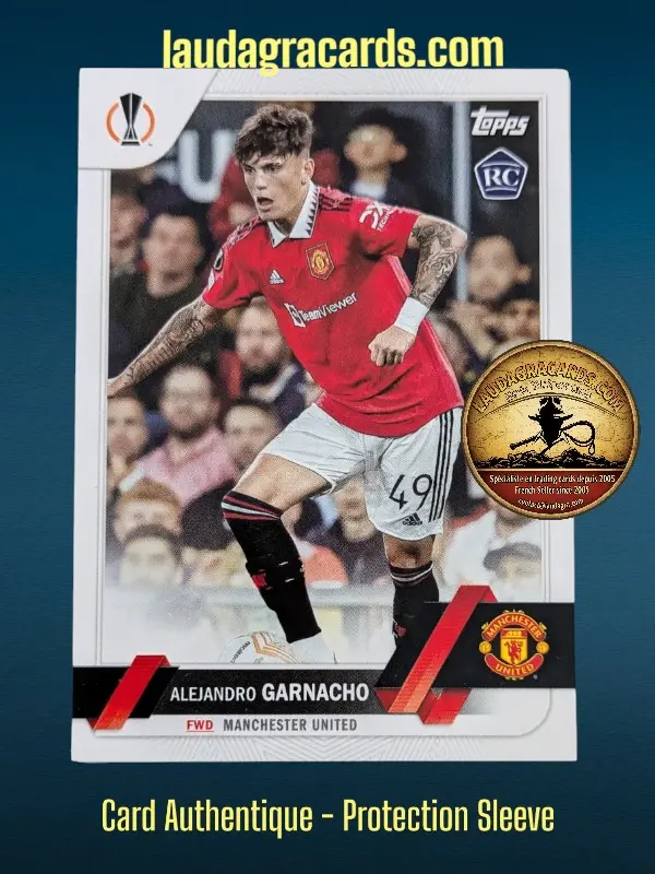 [toppsUEFA23 N° 50] Alejandro Garnacho  Manchester United  Carte N° 50