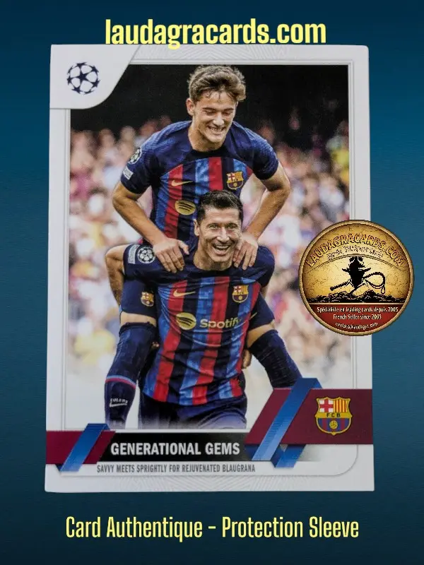 [toppsUEFA23 N° 54] Generational Gems  FC Barcelona  Carte N° 54