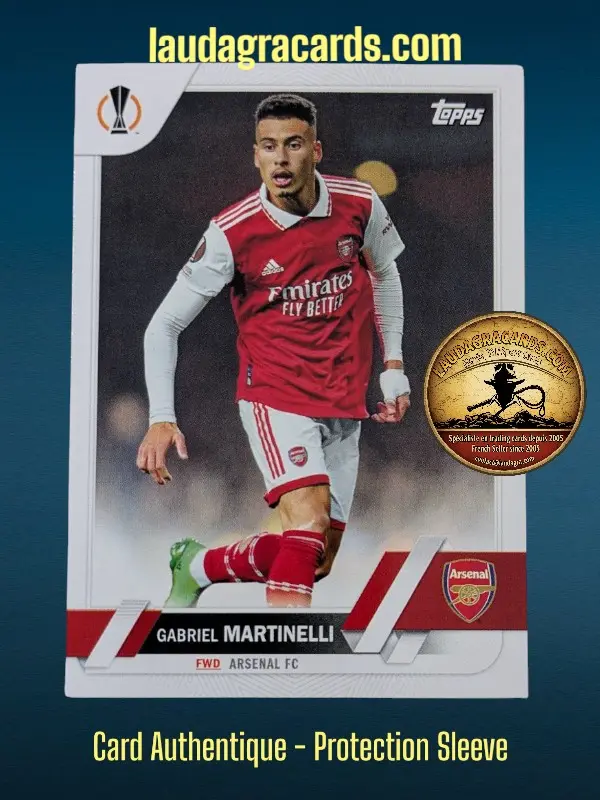 [toppsUEFA23 N° 57] Gabriel Martinelli  Arsenal FC  Carte N° 57