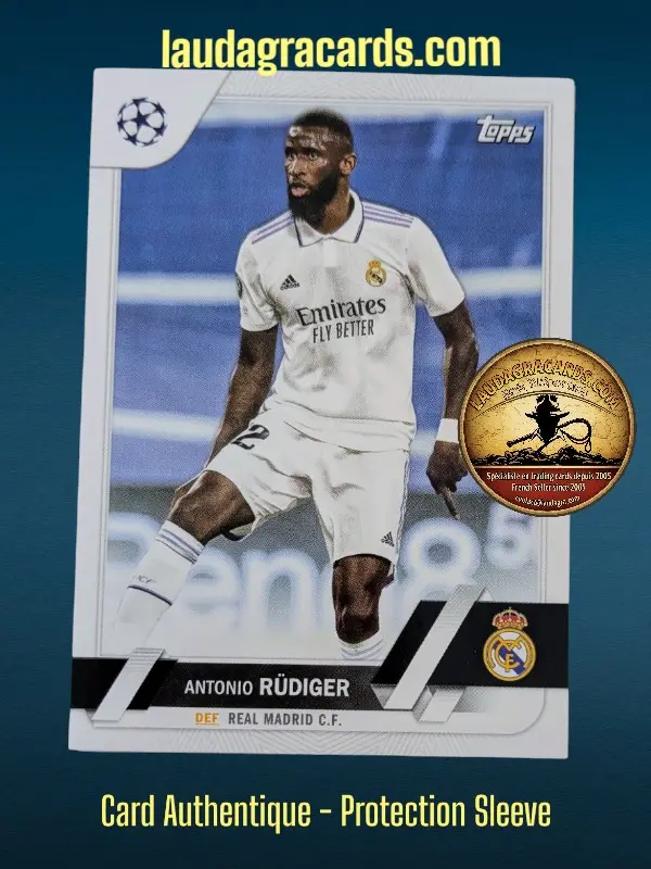 [toppsUEFA23 N° 58] Antonio Rüdiger  Real Madrid C.F.  Carte N° 58