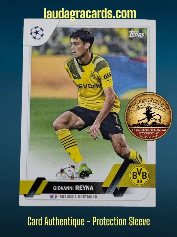 [toppsUEFA23 N° 69] Giovanni Reyna  Borussia Dortmund  Carte N° 69