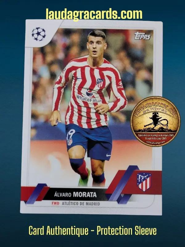 [toppsUEFA23 N° 72] Álvaro Morata  Atlético de Madrid  Carte N° 72