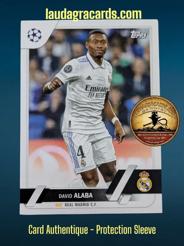 [toppsUEFA23 N° 82] David Alaba  Real Madrid C.F.  Carte N° 82