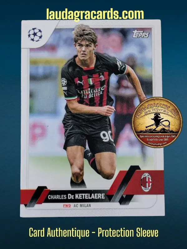 [toppsUEFA23 N° 90] Charles De Ketelaere  AC Milan  Carte N° 90
