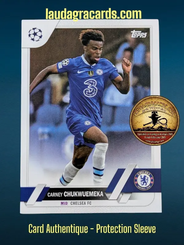 [toppsUEFA23 N° 91] Carney Chukwuemeka  Chelsea FC  Carte N° 91