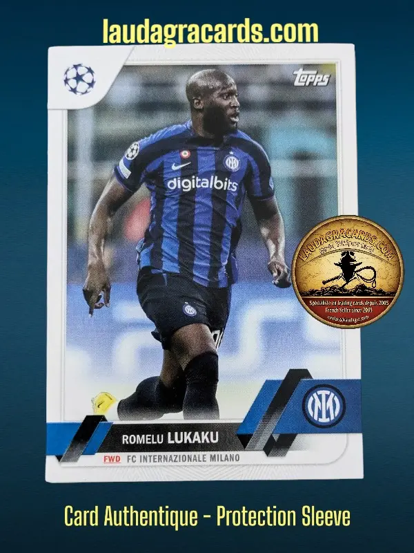 [toppsUEFA23 N° 96] Romelu Lukaku  FC Internazionale Milano  Carte N° 96