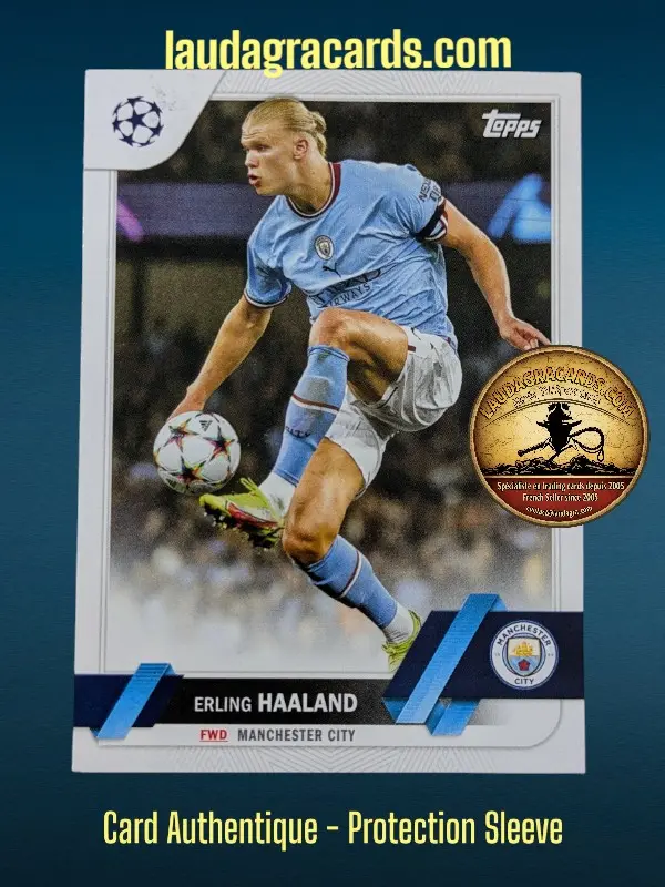 [toppsUEFA23 N° 99] Erling Haaland  Manchester City  Carte N° 99