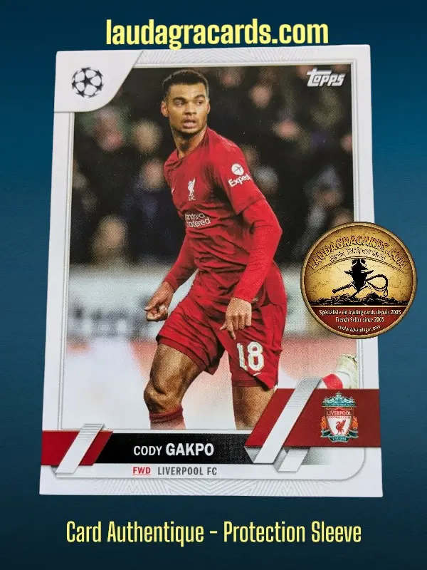 [toppsUEFA23 N° 102] Cody Gakpo  Liverpool FC  Carte N° 102