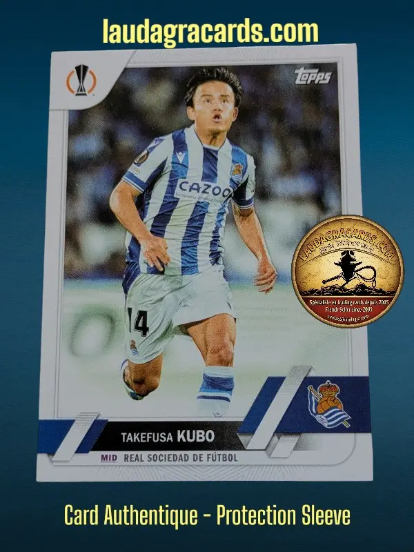 [toppsUEFA23 N° 112] Takefusa Kubo  Real Sociedad de Fútbol  Carte N° 112