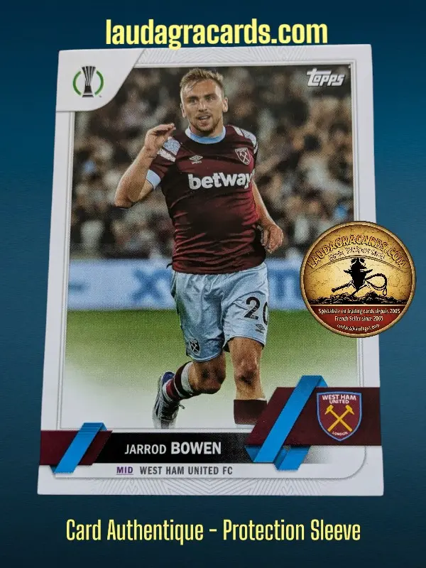 [toppsUEFA23 N° 123] Jarrod Bowen  West Ham United FC  Carte N° 123