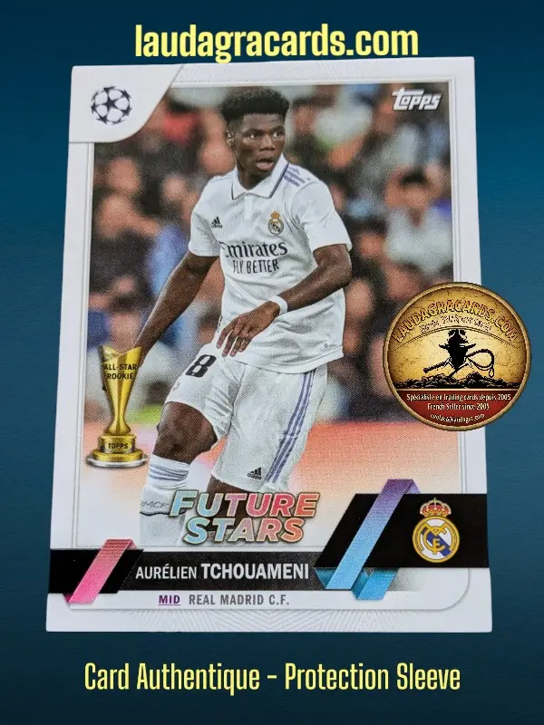 [toppsUEFA23 N° 124] Aurélien Tchouameni  Real Madrid C.F.  Carte N° 124