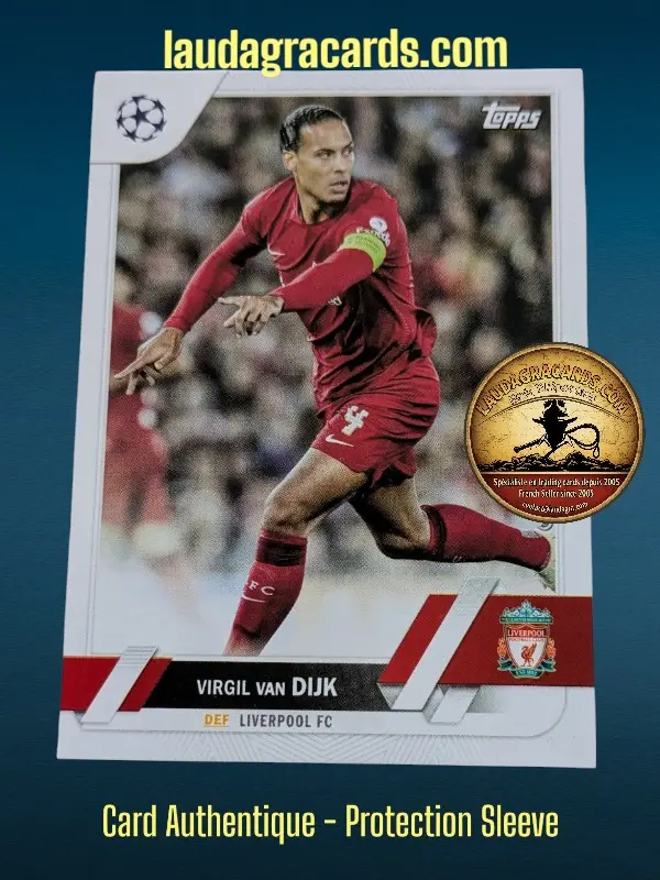 [toppsUEFA23 N° 130] Virgil van Dijk  Liverpool FC  Carte N° 130