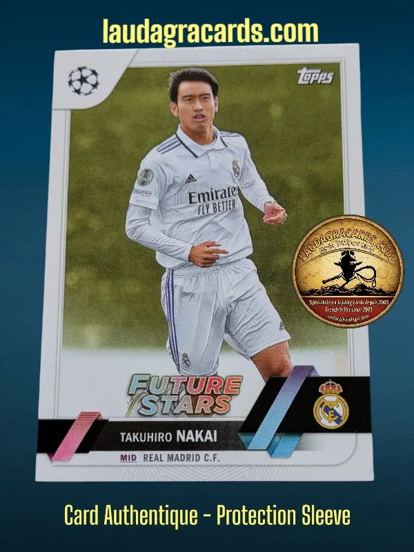 [toppsUEFA23 N° 131] Takuhiro Nakai  Real Madrid C.F.  Carte N° 131