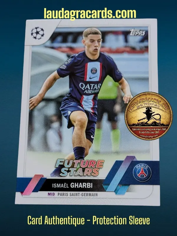 [toppsUEFA23 N° 137] Ismaël Gharbi  Paris Saint-Germain  Carte N° 137