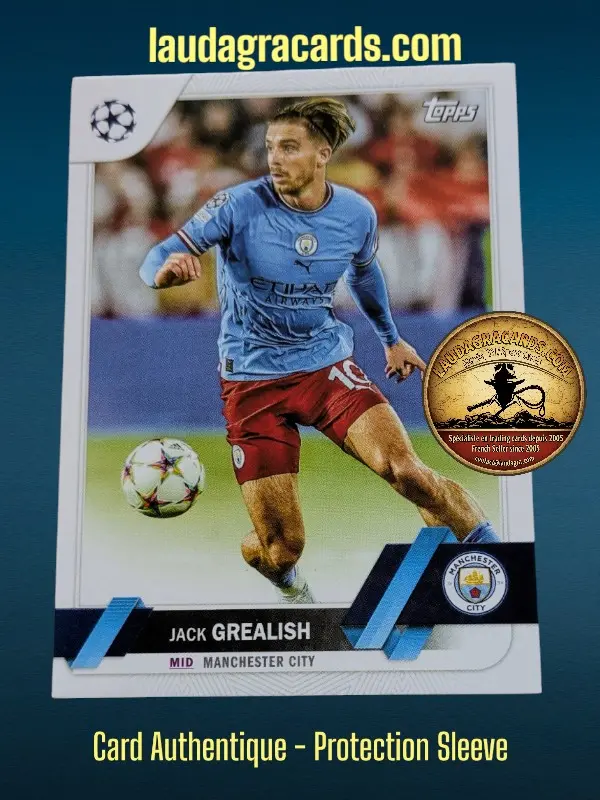 [toppsUEFA23 N° 142] Jack Grealish  Manchester City  Carte N° 142