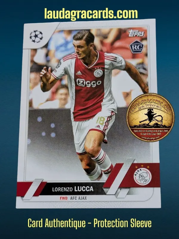 [toppsUEFA23 N° 143] Lorenzo Lucca  AFC Ajax  Carte N° 143