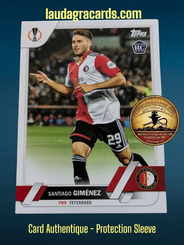 [toppsUEFA23 N° 153] Santiago Giménez  Feyenoord  Carte N° 153