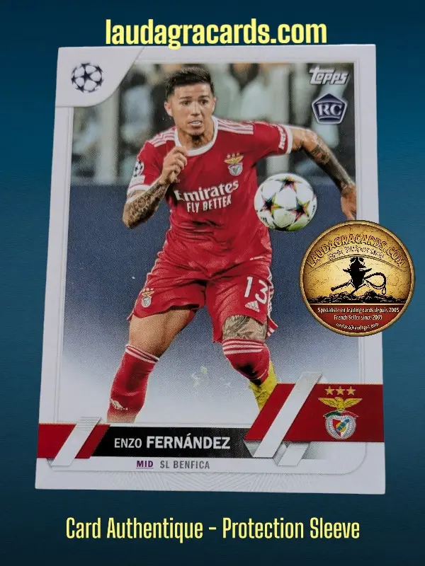 [toppsUEFA23 N° 158] Enzo Fernández  SL Benfica  Carte N° 158