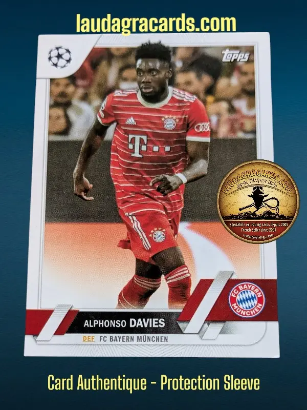 [toppsUEFA23 N° 162] Alphonso Davies  FC Bayern München  Carte N° 162
