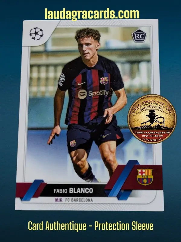 [toppsUEFA23 N° 172] Fabio Blanco  FC Barcelona  Carte N° 172
